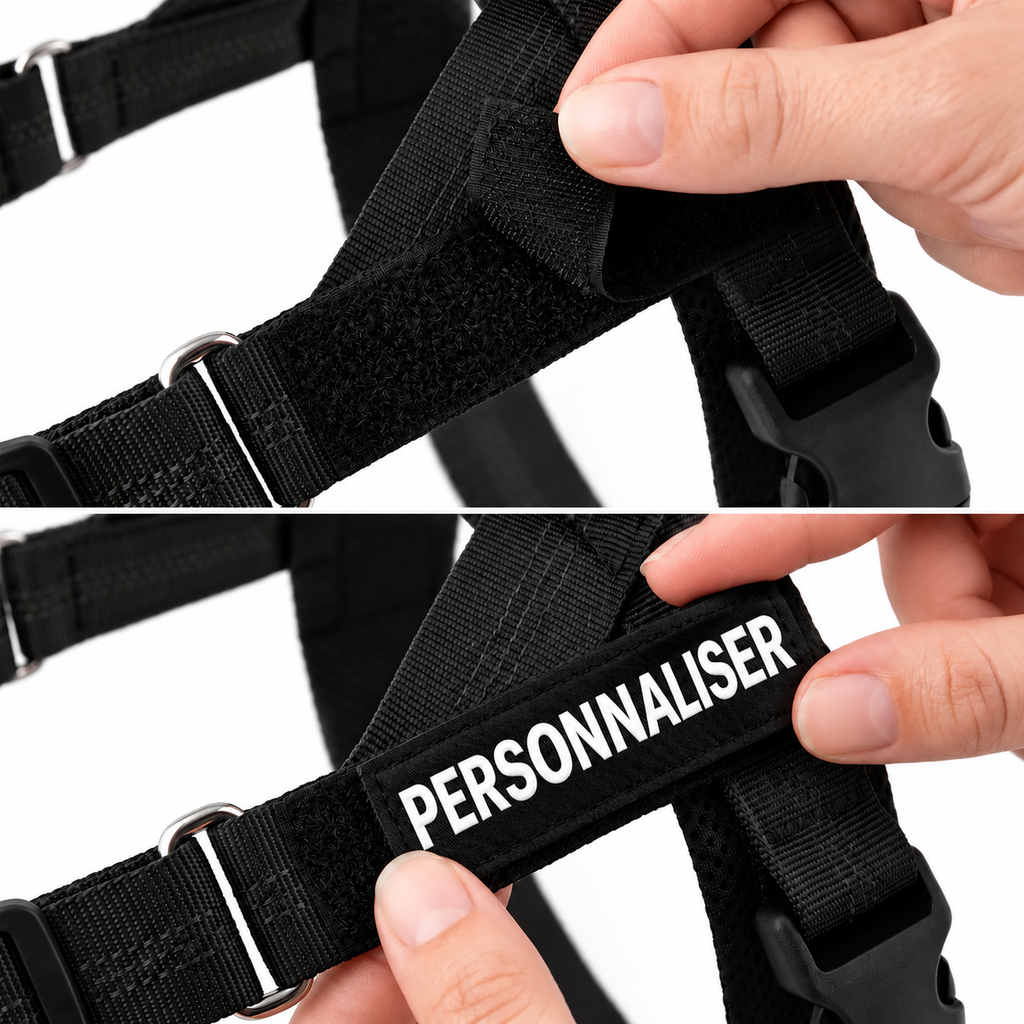 Écusson à scratch personnalisable du harnais MyDogGrip