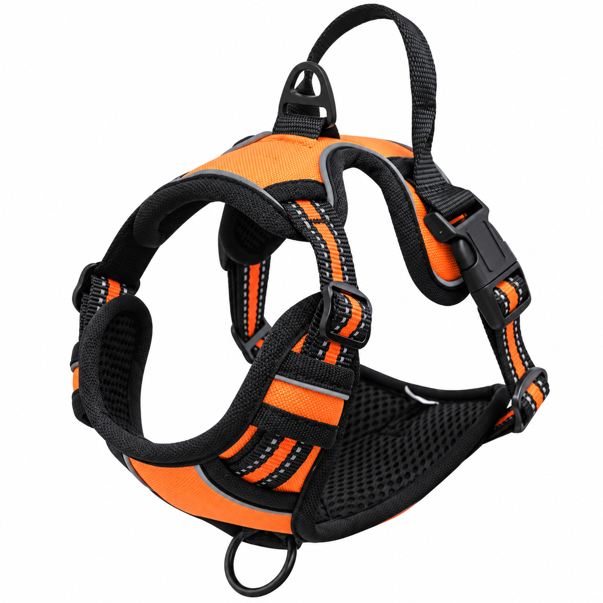 Harnais réfléchissant MyDogGrip orange