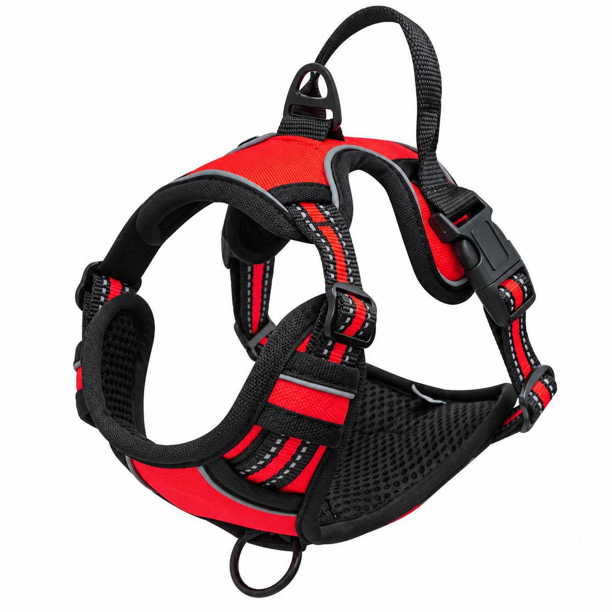Harnais réfléchissant MyDogGrip rouge