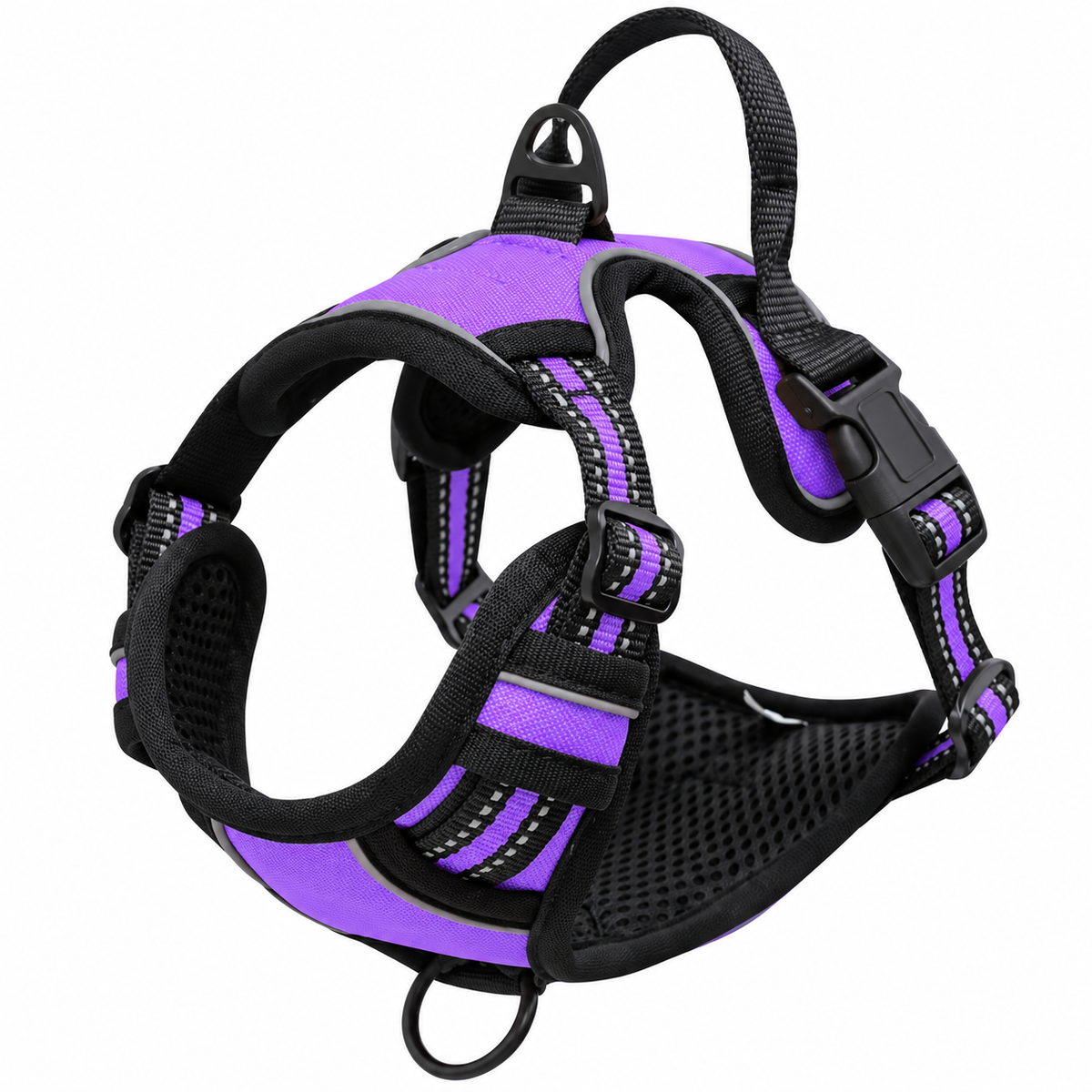 Harnais réfléchissant MyDogGrip violet